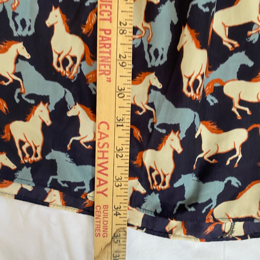 Pink Martini The Runaway Summer Dress Sleeveless Open Back Horse Print  XS - Picture 16 of 16